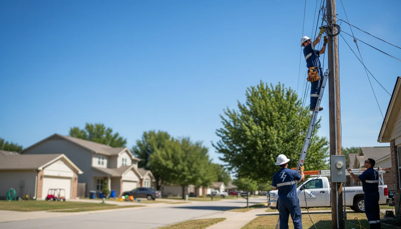 Residential electrician providing installation services in Circleville, KS